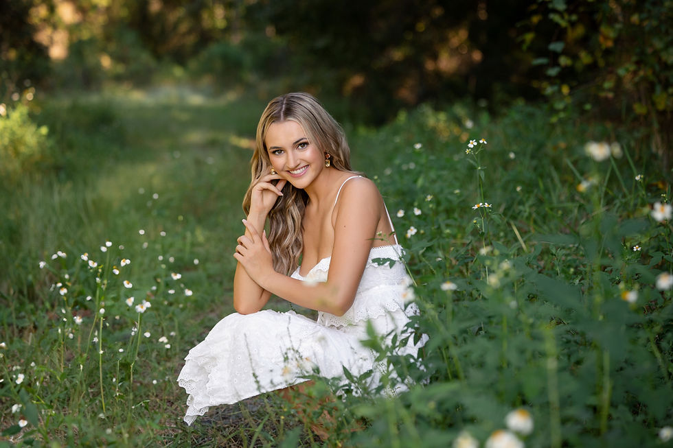 High school senior portrait in Saint Augustine FL