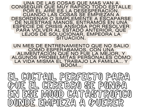 El desorden y la desesperación