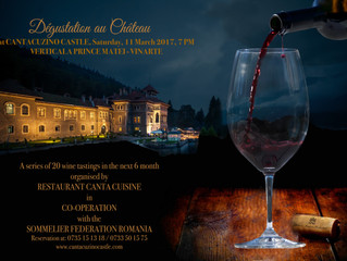 Premieră la Degustation au Chateau
Verticala Prince Matei, pe 11 martie, la Castelul Cantacuzino