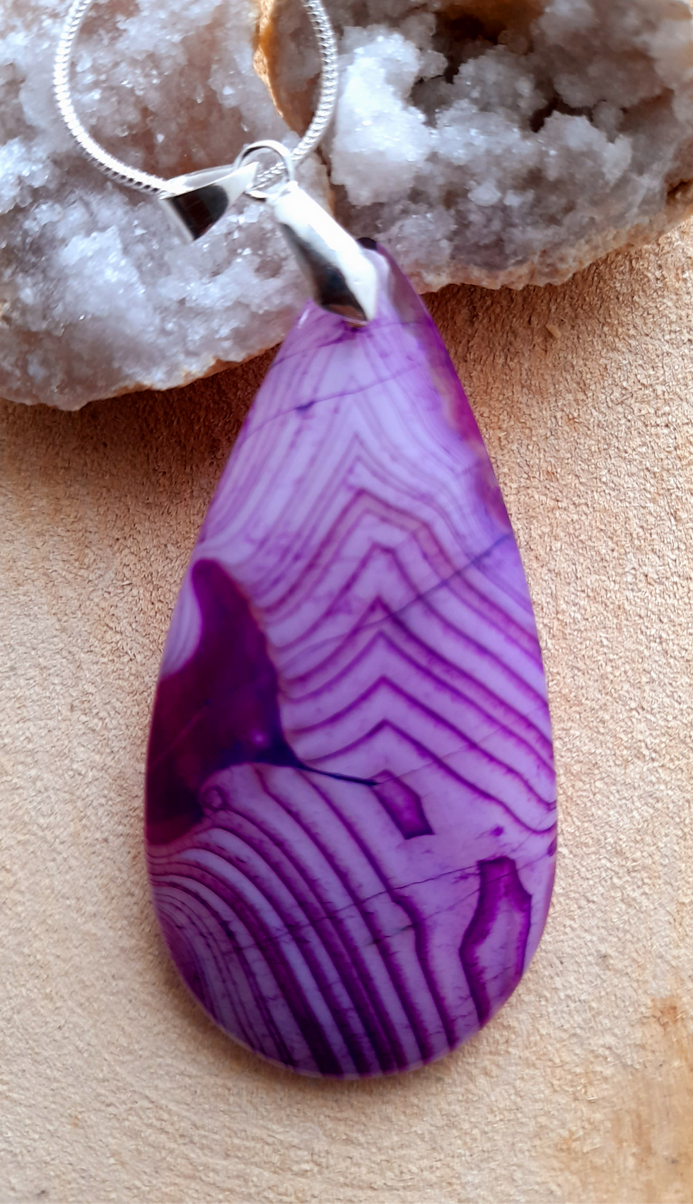 Thumbnail: Large Agate Pendant