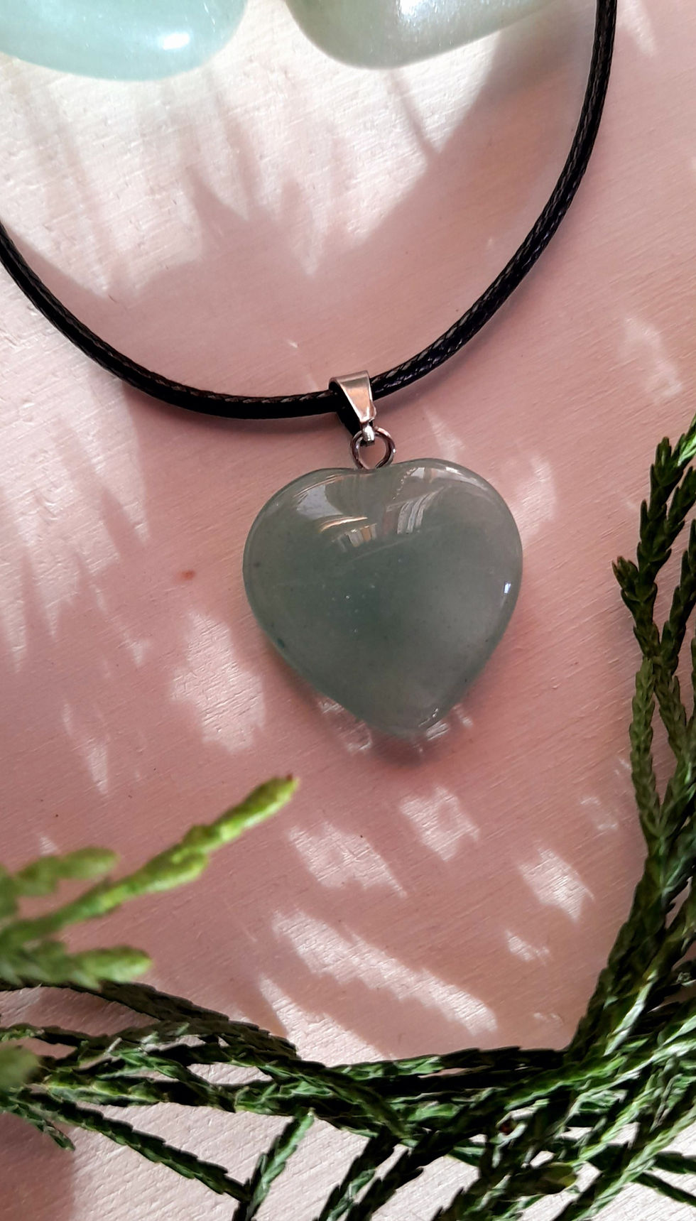 Thumbnail: Small Green Aventurine Heart Pendant