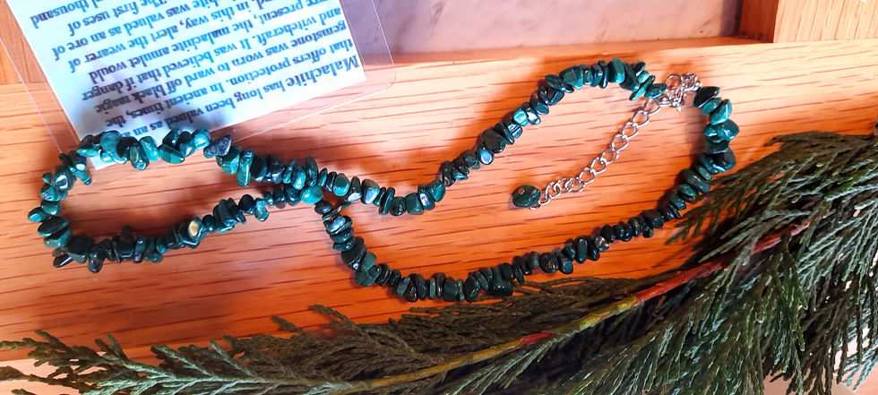 Thumbnail: Malachite Chipstone Necklace