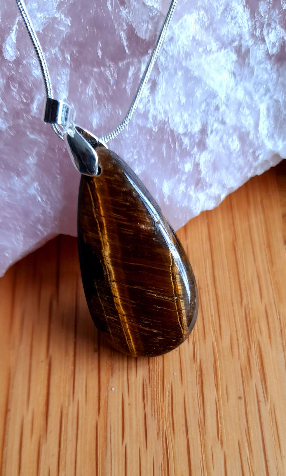 Thumbnail: Medium Tigers Eye Pendant