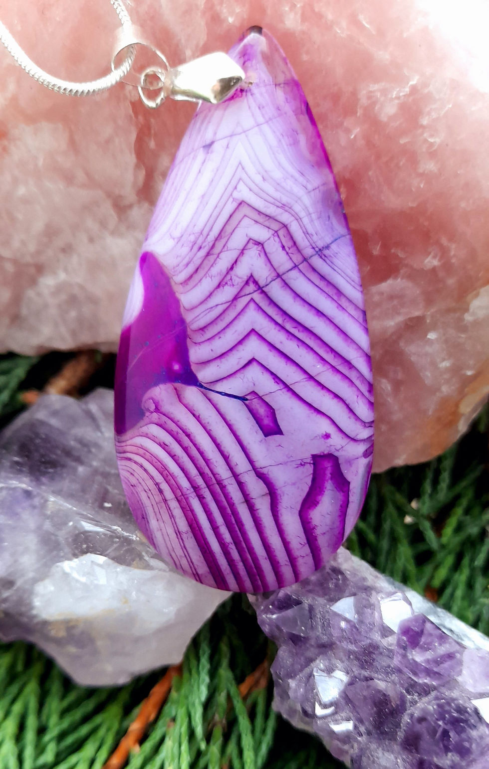 Thumbnail: Large Agate Pendant