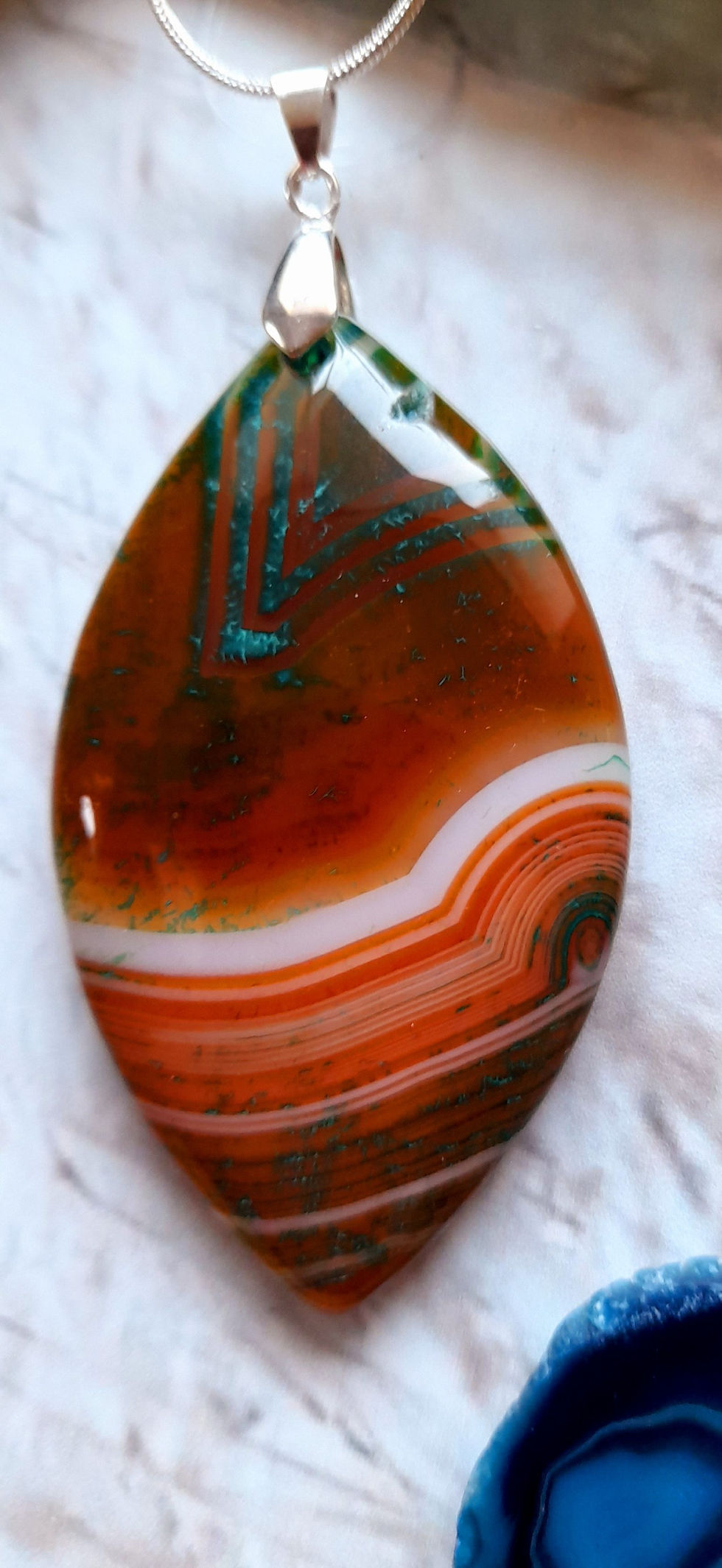 Thumbnail: Large Agate Pendant