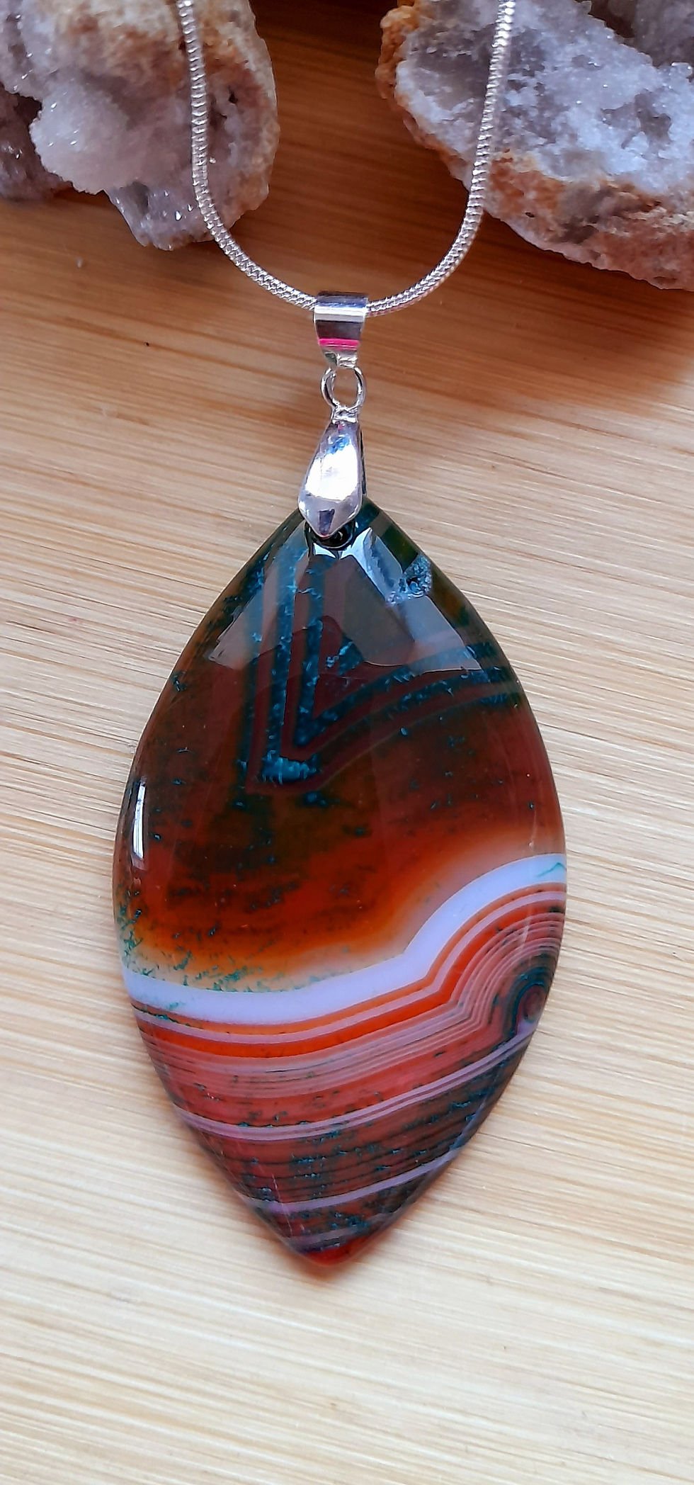 Thumbnail: Large Agate Pendant