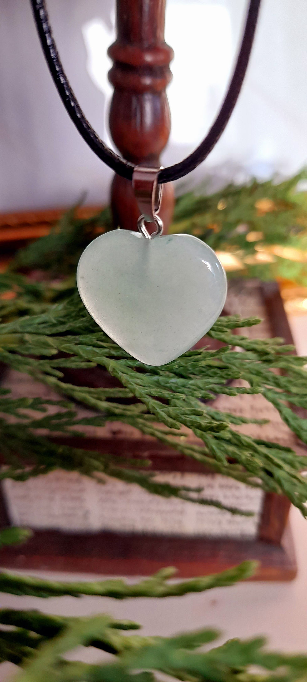 Thumbnail: Small Green Aventurine Heart Pendant