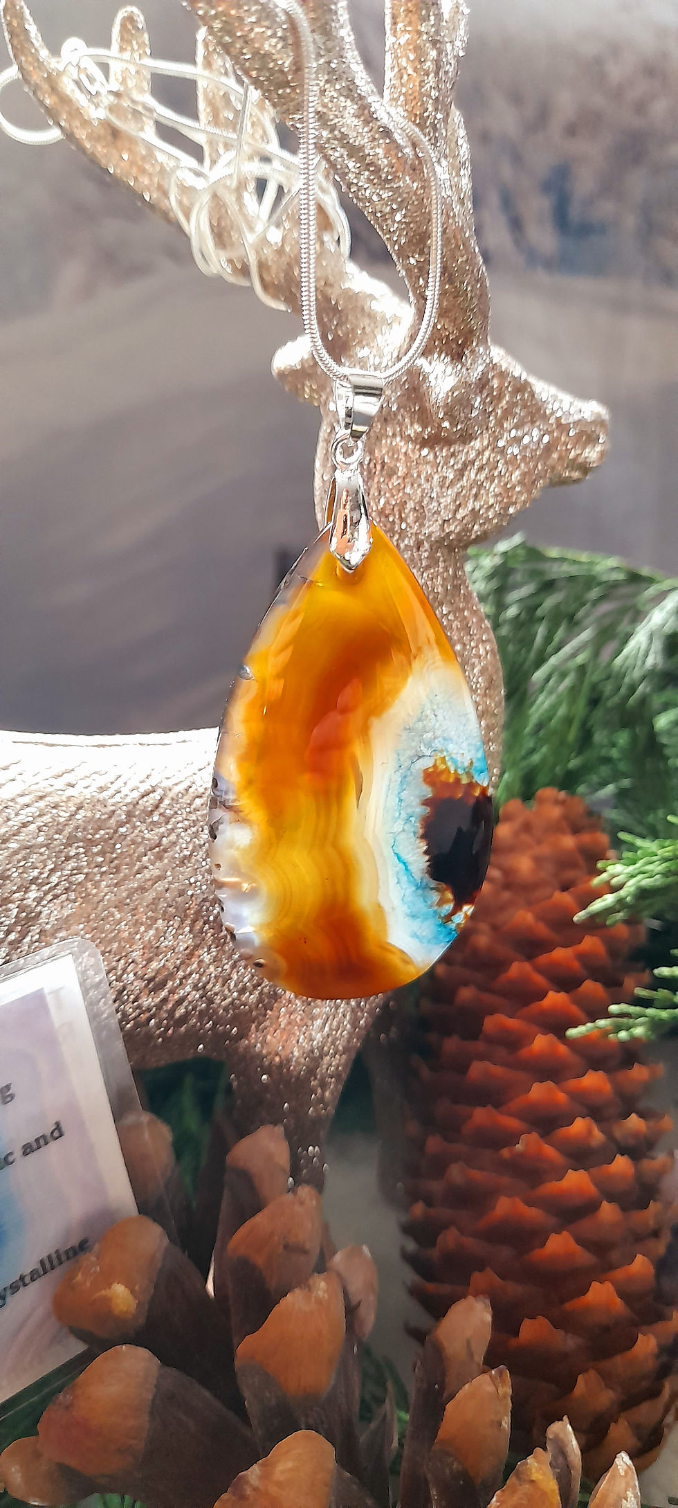 Thumbnail: Large Agate Pendant