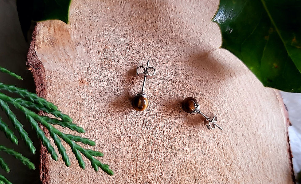 Thumbnail: Tigers Eye Stud Earrings