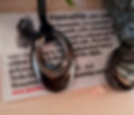 Thumbnail: Hematite Donut Agogo Pendant