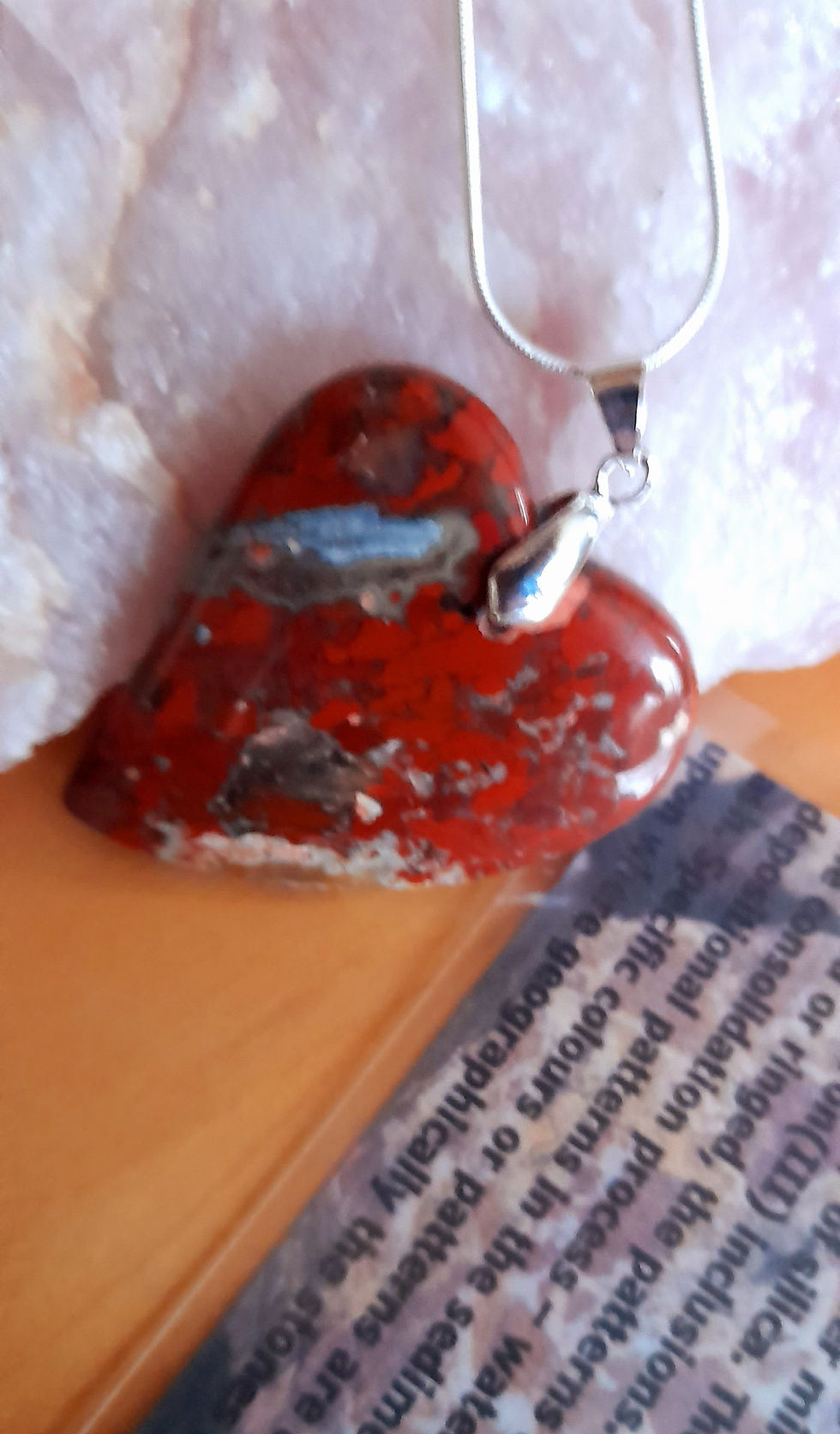 Thumbnail: Bloodstone Heart Pendant