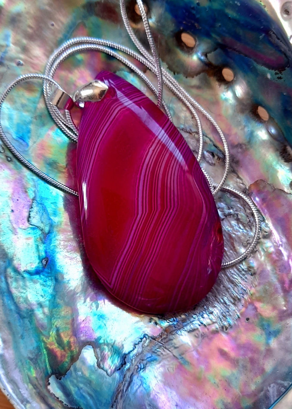 Thumbnail: Large Agate Pendant