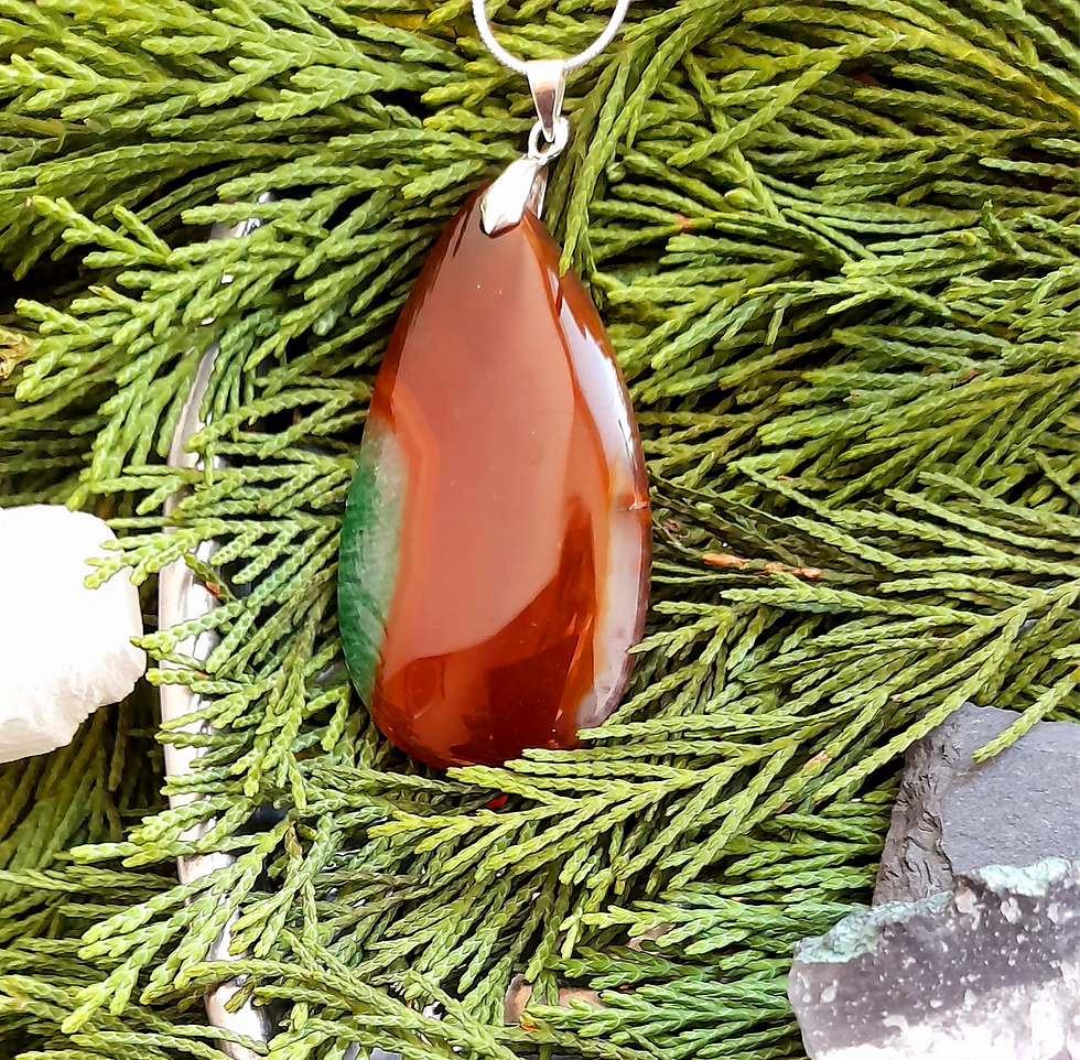 Thumbnail: Large Agate Pendant