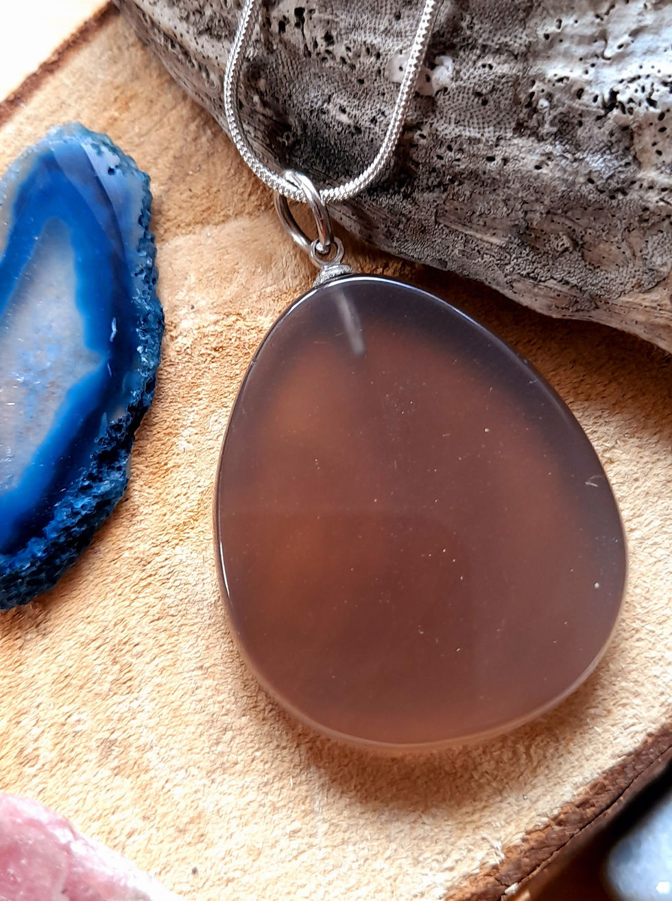 Thumbnail: Grey Agate Pendant