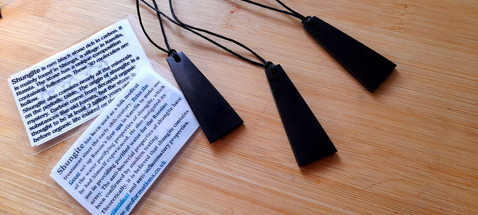 Thumbnail: Shungite Trapezium Pendant