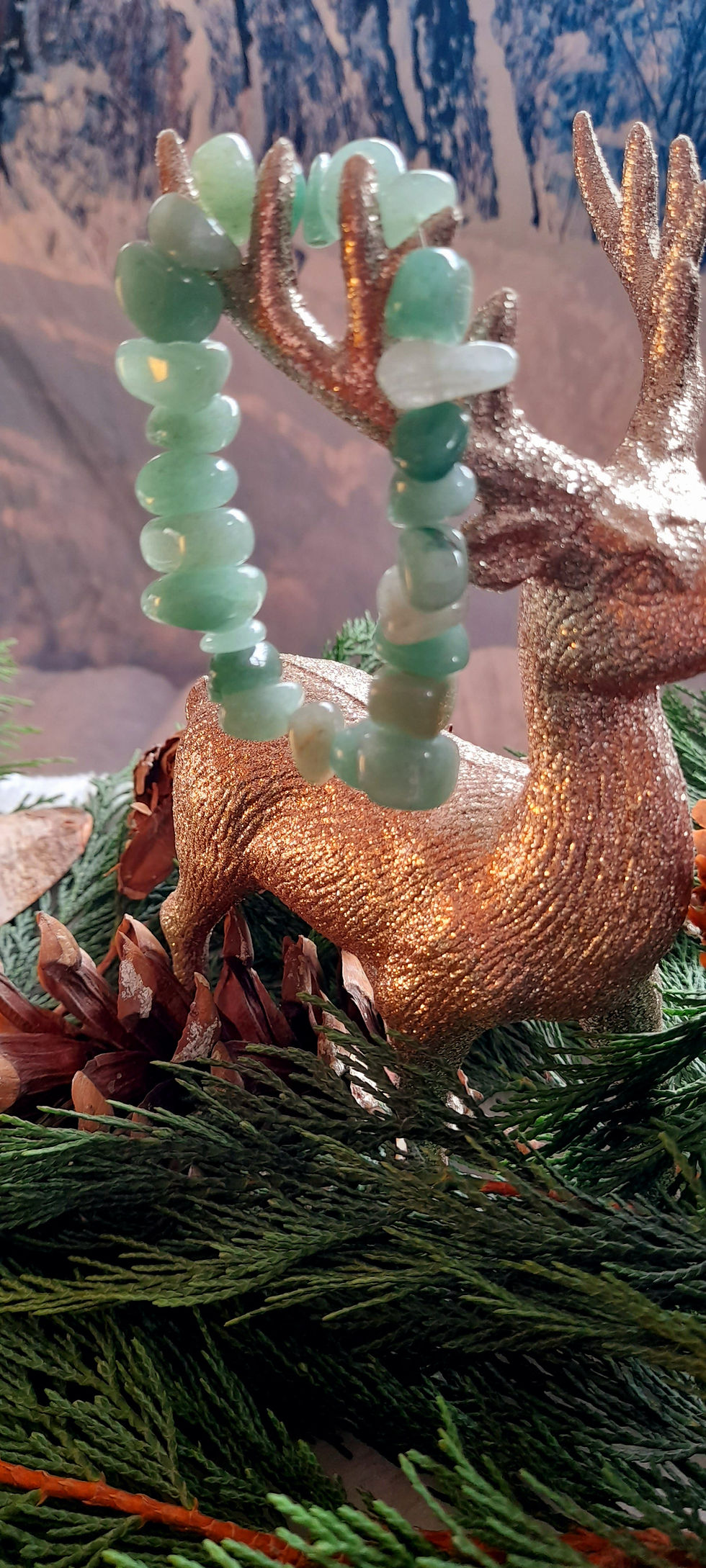 Thumbnail: Green Aventurine tumblestone bracelet