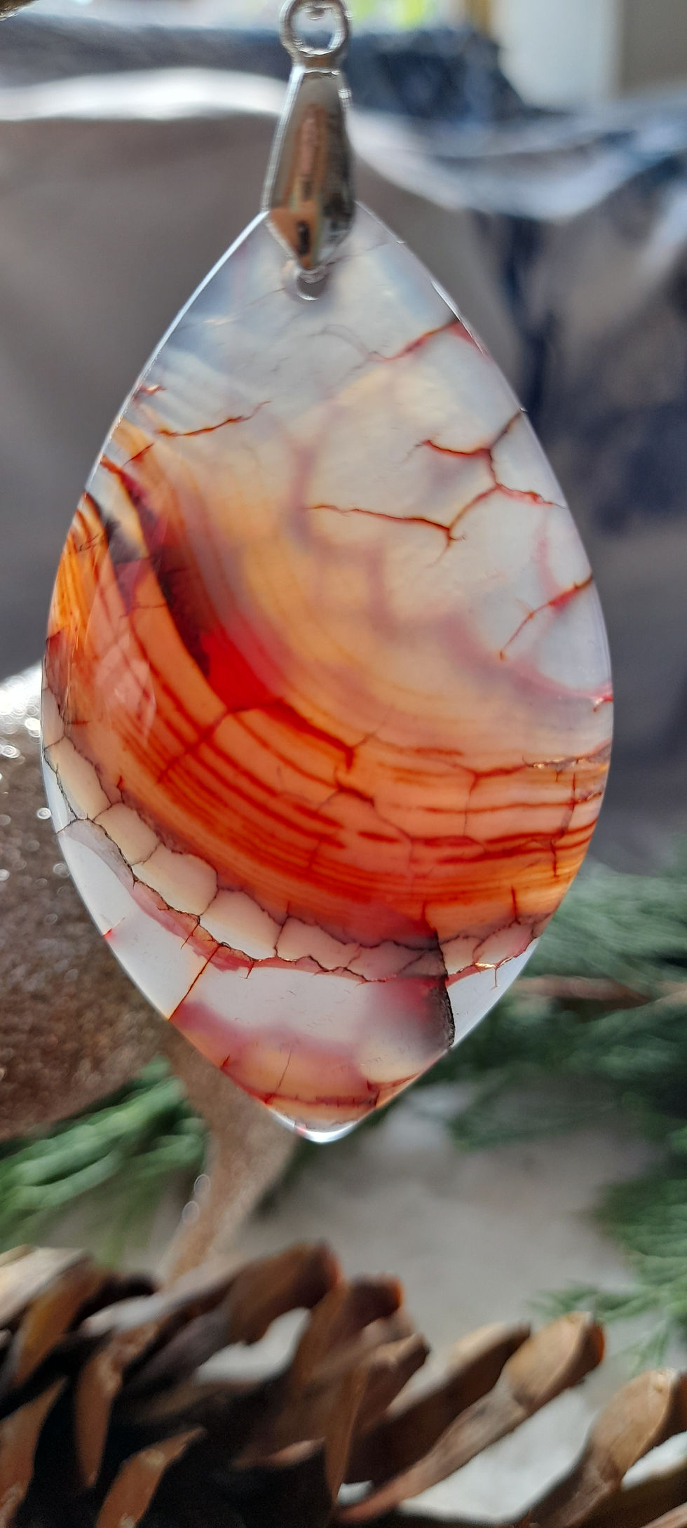 Thumbnail: Large Agate Pendant