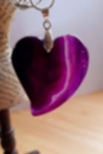 Agate Heart Pendant