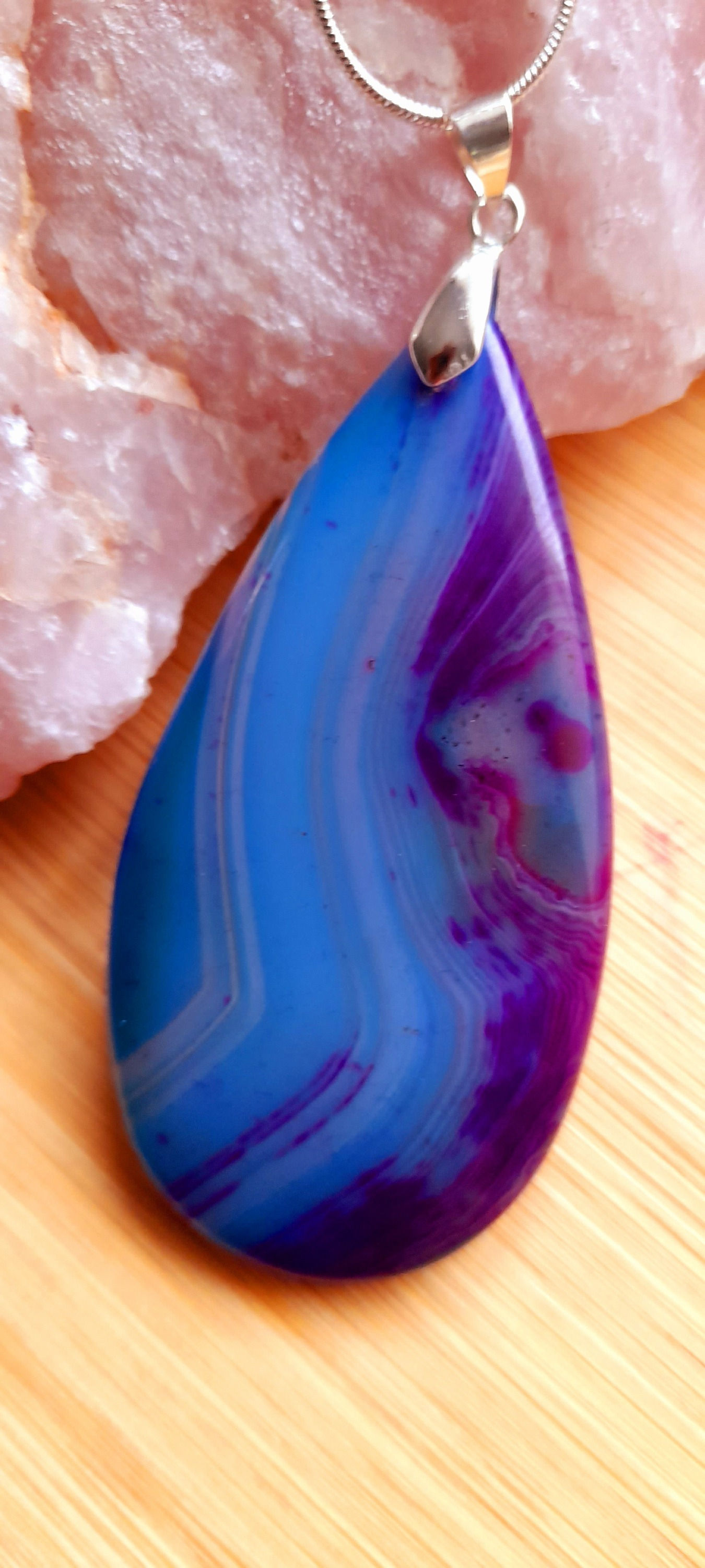 Extra Large Agate Pendant
