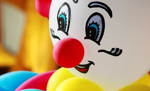 Bunte Ballon clownb
