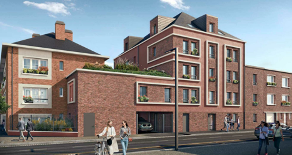 Maquette du projet de 19 logements à Amiens