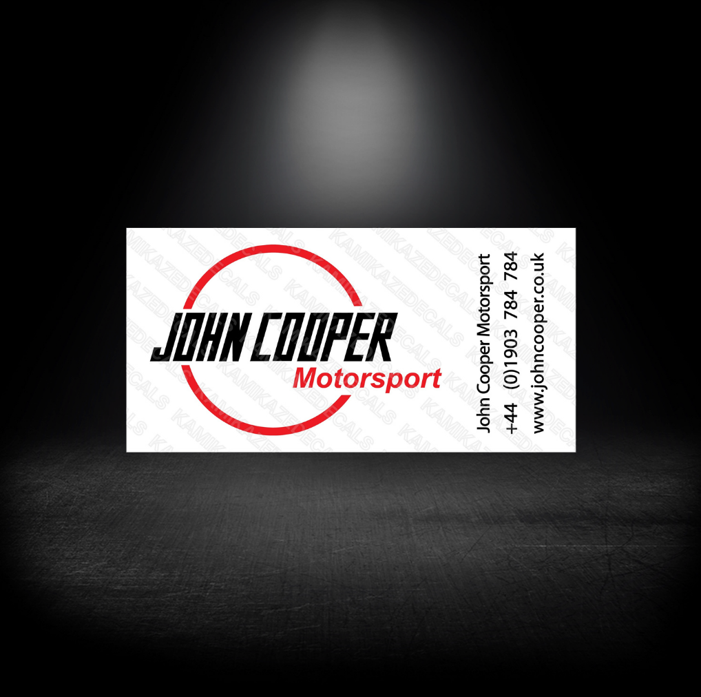 JCM ENGINE DECAL