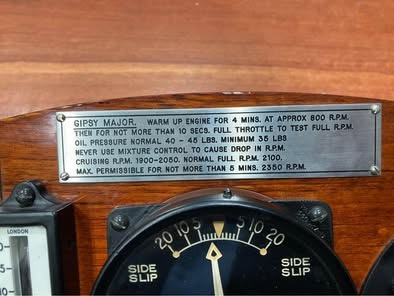Thumbnail: DH-82 Tigermoth Instrument Panel