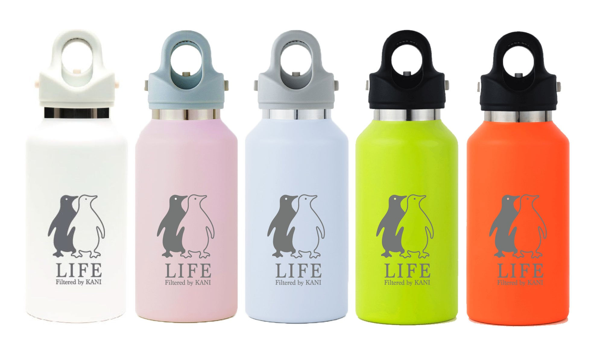 KANI 真空断熱ボトル12oz(355ml) カラビナ付