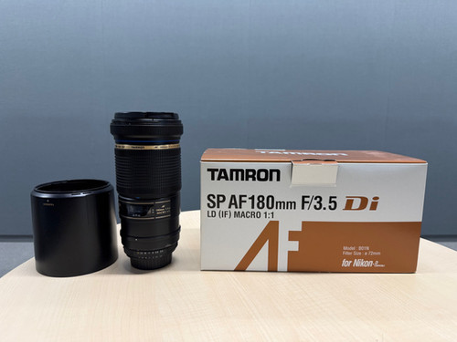 TAMRON SP AF 180mm F3.5 美品 中古】TAMRON SP AF 180mm F3.5 Di Macro 1:1 for Nikon F-mount