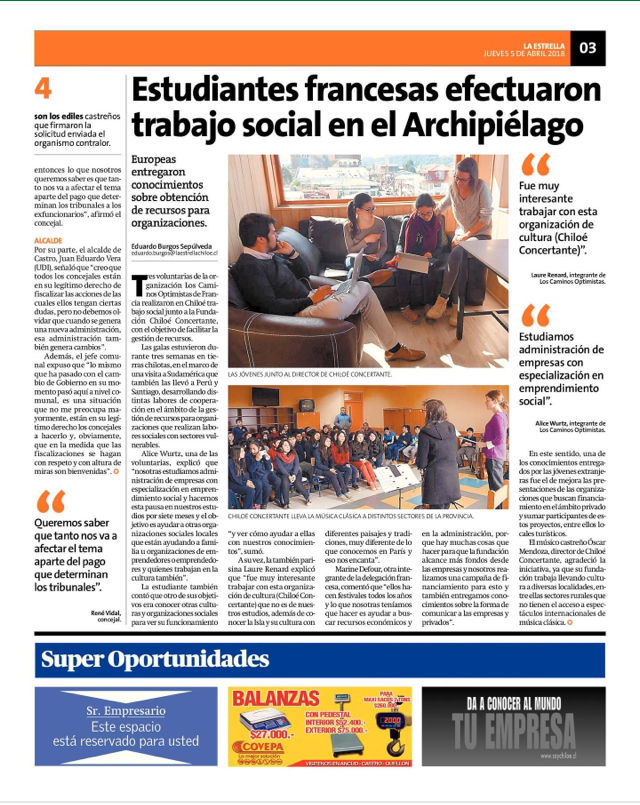 The article about our project !