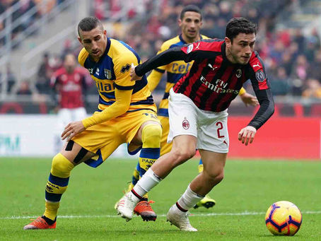 Før kamp: Parma-Milan