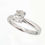 Thumbnail: 18 Carat White Gold .80ct Oval Cut Diamond Solitaire Engagement Ring 