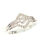 Thumbnail: 9 Carat White Gold Round Brilliant Cut Diamond Dress Ring