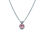Thumbnail: 9 Carat White Gold Pink Tourmaline Pendant 