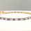 Thumbnail: Round Brilliant Cut Blue Sapphire and Diamond Tennis Style Bracelet in 9 Carat