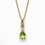 Thumbnail: 9 Carat Yellow Gold Pear Brilliant Cut Peridot and Diamond Heart Pendant