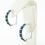Thumbnail: Baguette Cut Blue Sapphire and Diamond Half Hoop Style Earrings in 18 Carat