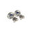 Thumbnail: 18 Carat White Gold Blue Sapphire and Diamond Round Halo Stud Earrings