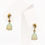 Thumbnail: Pear Shape Opal Cabochon Drop Earrings with Diamond Accents in 18 Carat Gold