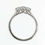 Thumbnail: Three Stone Diamond Engagement Ring with Channel Set Shoulders Set In Platinum