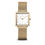 Thumbnail: Ladies BERING Gold Square Faced Watch 