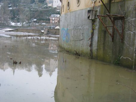 Les images du jour : 9 décembre 2010 : Nouvelle crue de la Moselle.