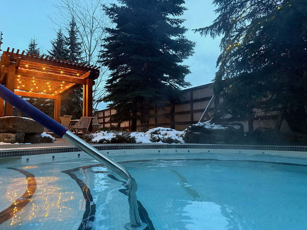Canmore hot tub evening spa day