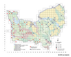 Carte Crapaud commun (sens stricte) et Crapaud épineux