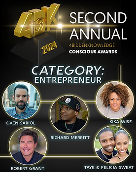 ENTREPRENEUR 2024 4Bidden conscious awards Nominees