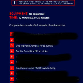 One of the exercises.