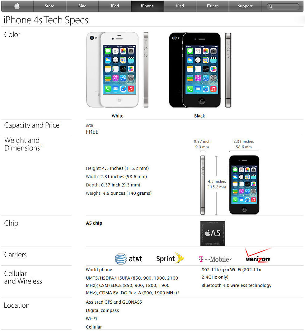 Miniatura: Iphone 4S Desbloqueado Apple Iphone 8GB