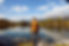 Looking at Lake in Mountains