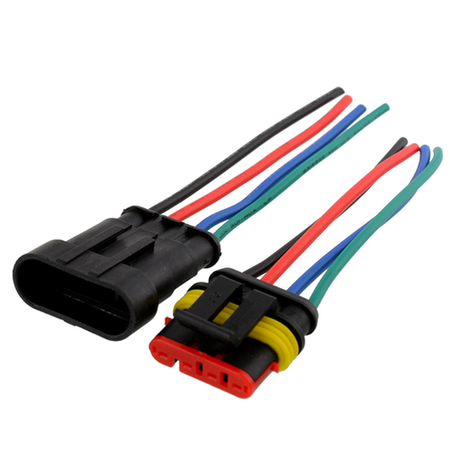 IP68 Waterproof 5A automotive/marine connectors with 10cm flyleads (16