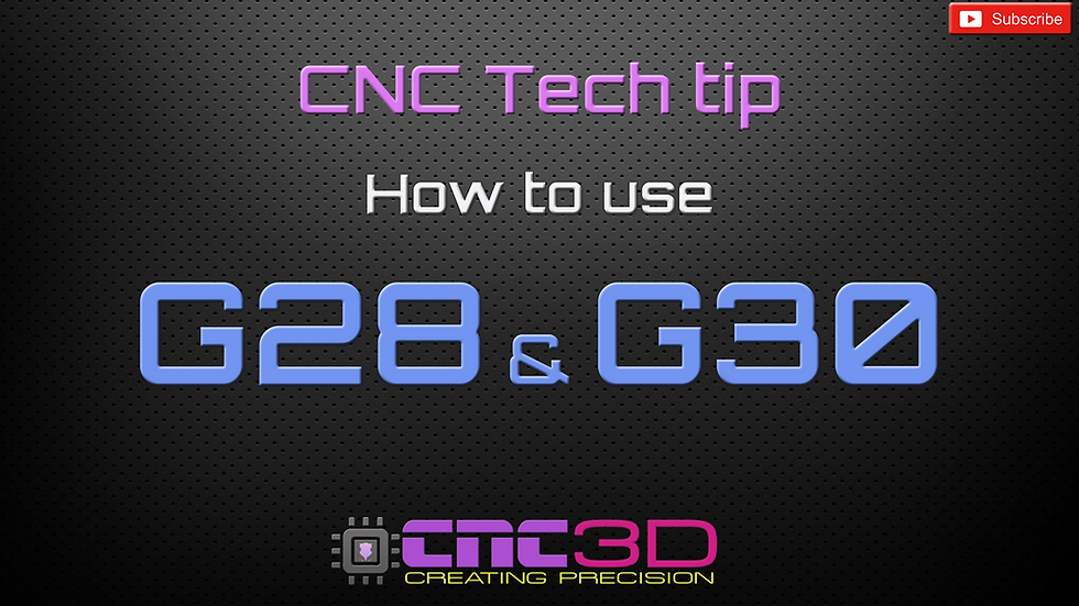CNC Tech Tip - How to use G28 and G30 G-codes using GRBL | CNC3D | Gold ...